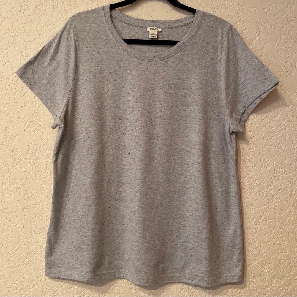 J Crew Factory Sky Blue Gray Speckled Broken in